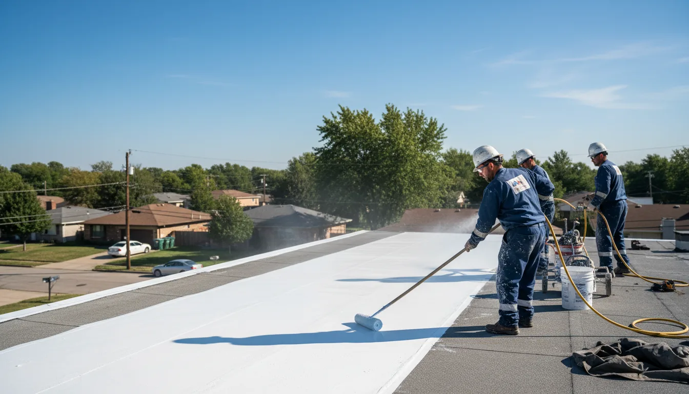 Commercial roof coating in Glandorf, OH near me